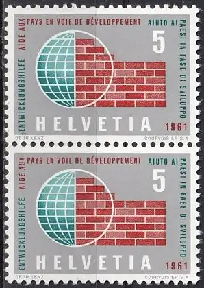 Schweiz  Nr 727 (Markenpaar) Postfrisch / **