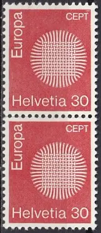 Schweiz  Nr 923  (Markenpaar) Postfrisch / **