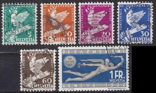 Schweiz  Nr 250 Q  -  255 Q