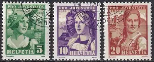 Schweiz  Nr 266 Q  -  268 Q