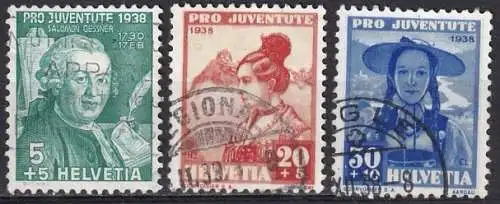 Schweiz  Nr 331 Q  +  333 Q  +  334 Q