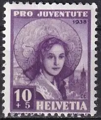 Schweiz  Nr 332  (unten/oben leicht verzähnt) Postfrisch / **