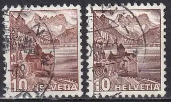 Schweiz  Nr 363 a Q  +  363 b Q