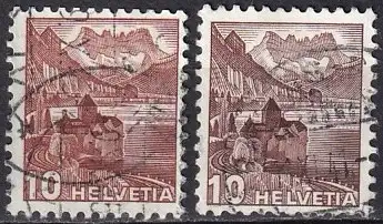Schweiz  Nr 363 ay + 363 b  Q