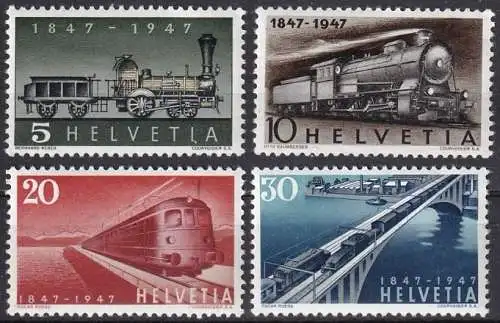 Schweiz  Nr 484 - 487  (Nr. 484 mit kleinem Mangel) Postfrisch / **