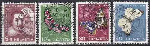 Schweiz  Nr 632 - 634 + 636 Q