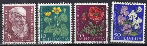 Schweiz  Nr 687 - 689 + 691 Q