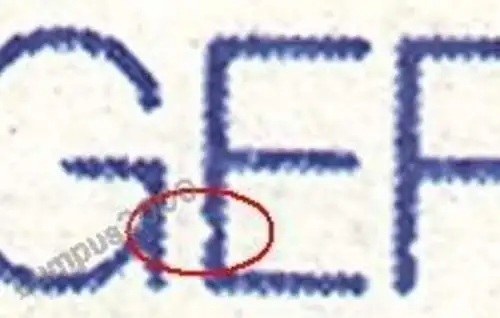 DDR 2837 f24 gestempelt BST Plattenfehler Abart  (4191B)