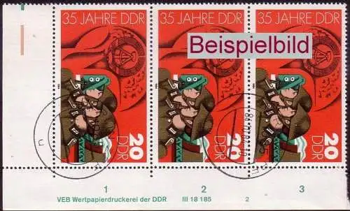 DDR 2899 DV Druckvermerk FN 2 gestempelt BST (4272)