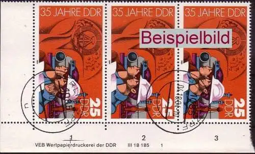 DDR 2900 DV Druckvermerk FN 1 gestempelt BST (4275)