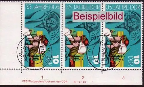 DDR 2898 DV Druckvermerk FN 1 gestempelt BST (4268)