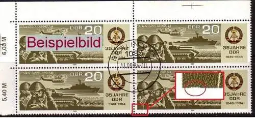 DDR 2894 f5 Kerbe unten links gestempelt BST (4301)