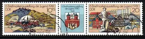 DDR 2532-33 DS Dreierstreifen gestempelt Bedarf (1216A)