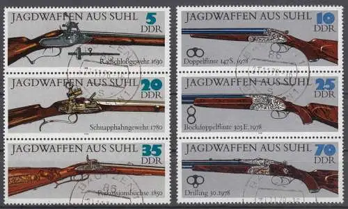 DDR 2376-81 2xDS Dreierstreifen gestempelt Bedarf (1193A)