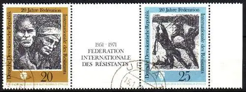 DDR 1680-1681 DS Dreierstreifen gestempelt  (1116A)