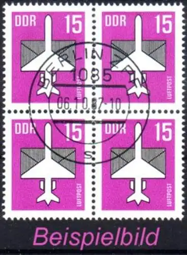 DDR 3128 Flugpost VB gestempelt BST (2807)