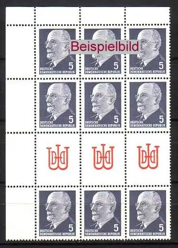 DDR 845 XxIA2 SZ12 Ulbricht Eckrand postfrisch ** (2654)