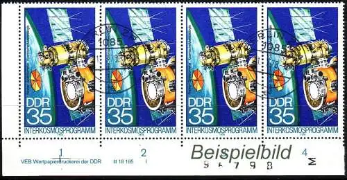 DDR 2312 II Michel mit DV Druckvermerk gest BST (3832A)