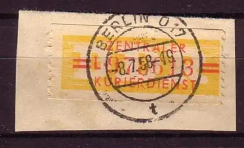 DDR Dienst B 17 II L gestempelt Plattenfehler (3808B)