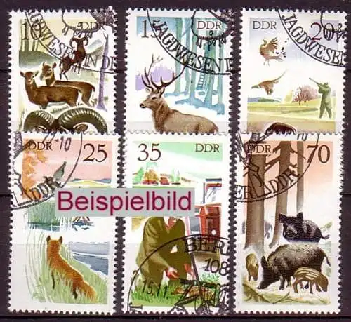 DDR 2270-2275 gestempelt SST (ExEAR)