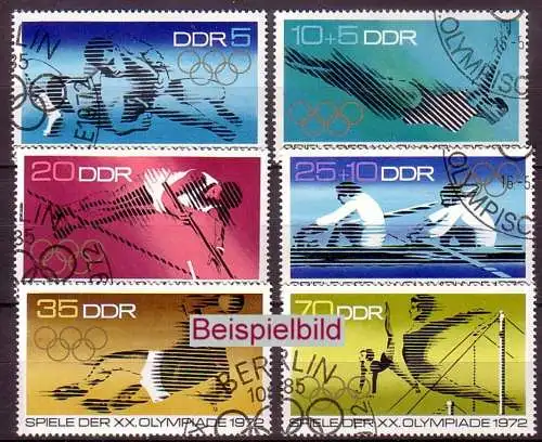 DDR 1753-1758 gestempelt SST (ExEAG)