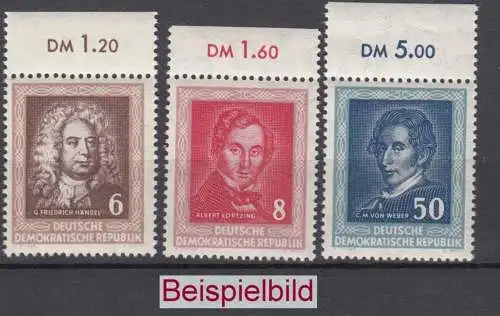 DDR 308-310 YI  Oberrand RWZ Briefmarken postfrisch ** (6273-75)
