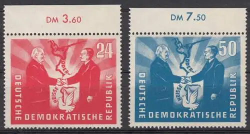 DDR 284 285 Briefmarken Oberrand postfrisch ** (6227B)