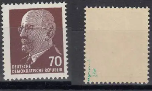 DDR 938 ZxI Ulbricht Briefmarke postfrisch ** mit Altprüfung (6193B)