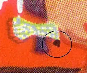 DDR 1994 Plattenfehler Fleck an der Haarschleife postfrisch * * (5834 RiT)