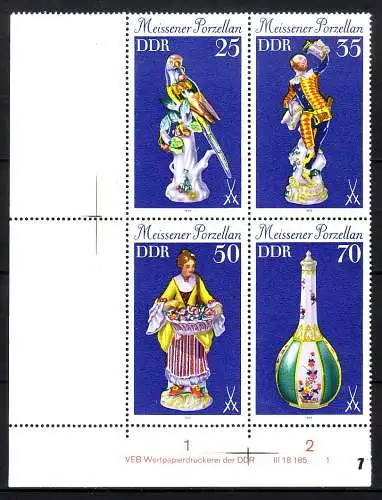 DDR 2469 I 2470 I 2471 II Richter Druckvermerk DV postfrisch * * (4038C)