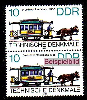 DDR 3015 f12 Fleck im Dach postfrisch * * (4653C)