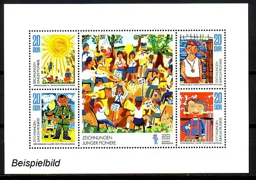 DDR 1991-4 NI (Richter) Punkt zwischen PI / postfrisch ** (4049A)