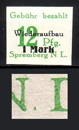 Spremberg 22 B mit Plattenfehler VIII postfrisch ** (5766B)