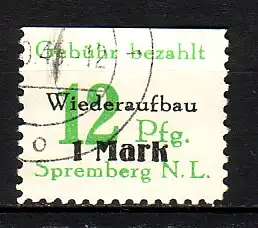 Spremberg 22 A oben ungezähnt gestempelt (5765B)