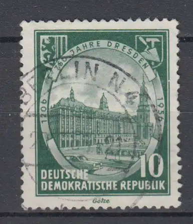 DDR 679 f14 Strich neben 5 gestempelt (6110A)