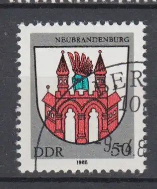 DDR 2934 f49 Fleck über Fenster gestempelt SST (6107C)