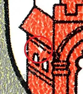 DDR 2934 f49 Fleck über Fenster gestempelt SST (6107C)