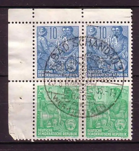 DDR 453 + 406 X S5 5JPL gestempelt Bedarf (1019A)