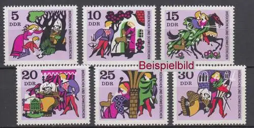 DDR 1545-1550 Einzelmarken postfrisch ** (RA2)