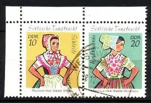 DDR 1723-1724 Zd Zusammendruck W8 gestempelt Bedarf (1126B)