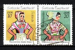 DDR 1723-1724 Zd Zusammendruck W8 gestempelt Bedarf (1127A)