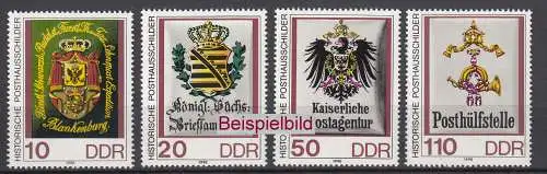 DDR 3306-3309 Einzelmarken postfrisch ** (BA6)