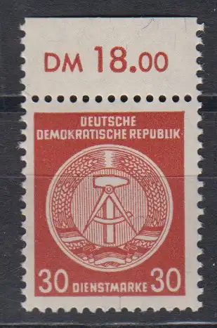 DDR Dienst A 38 y A Y Oberrand postfrisch ** Dienstmarke (3771B) 