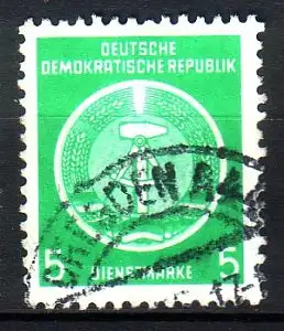 DDR Dienst A  1 XI gestempelt (3471B)