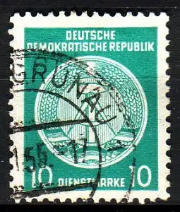 DDR Dienst A 19 I XII gestempelt (3594C)