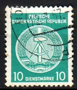 DDR Dienst A 19 I XII gestempelt (3593B)