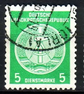 DDR Dienst A 18 I XI gestempelt (3581B)