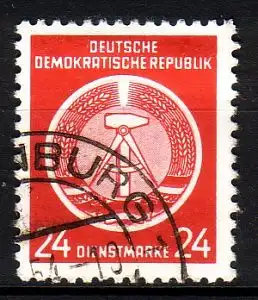 DDR Dienst A  9 XII gestempelt (3533B)