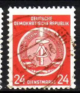 DDR Dienst A  9 XII gestempelt (3532B)