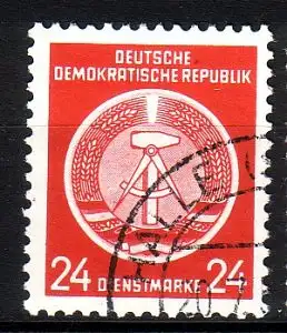 DDR Dienst A  9 XII gestempelt (3532A)